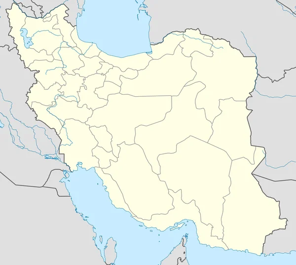 イラン地図 — ストック写真