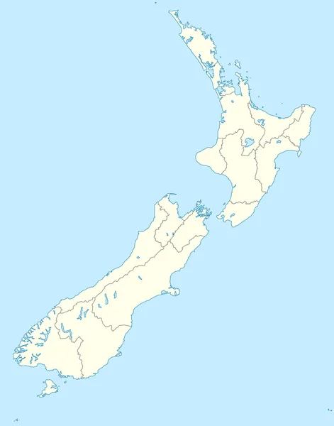 新西兰地图 — 图库照片