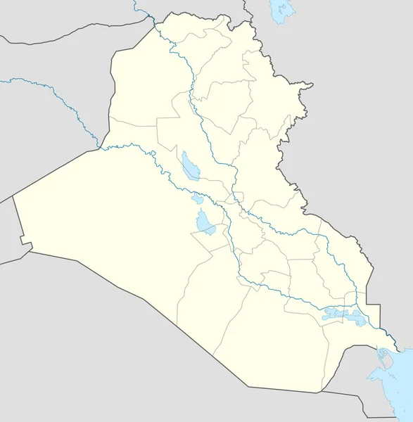 Irak Haritası — Stok fotoğraf