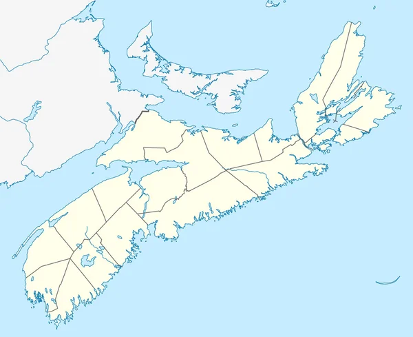 stock image Nova Scotia map