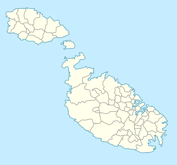 Malta Mapa — Fotografia de Stock