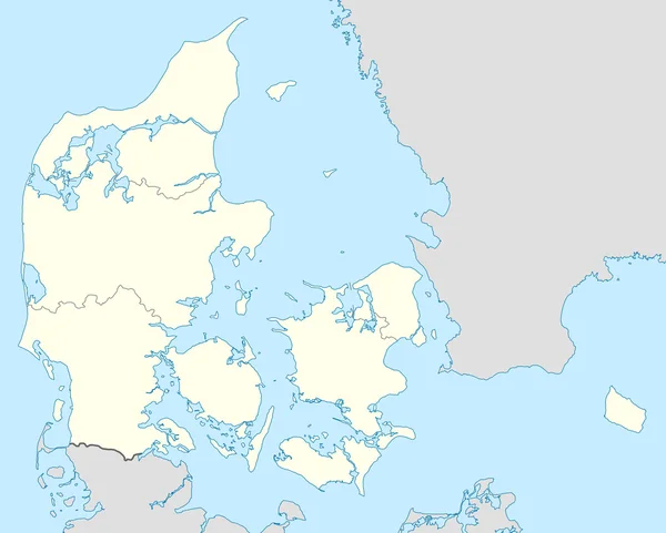 Dinamarca Mapa — Foto de Stock