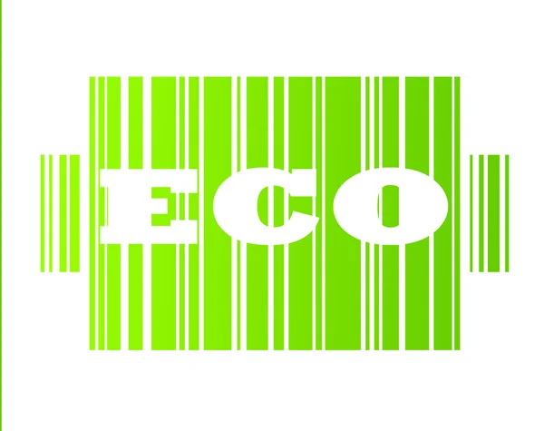 Kod kreskowy Eco — Zdjęcie stockowe