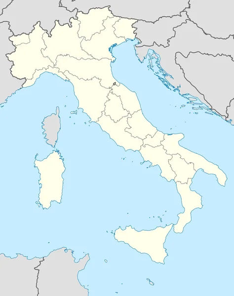 Kaart van Italië — Stockfoto