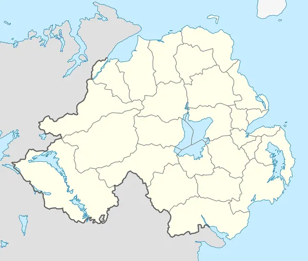 Mapa da Irlanda do Norte — Fotografia de Stock