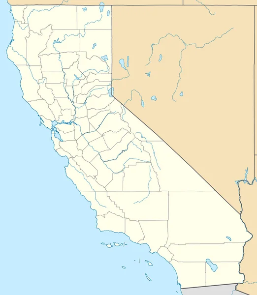 Карта Калифорнии — стоковое фото