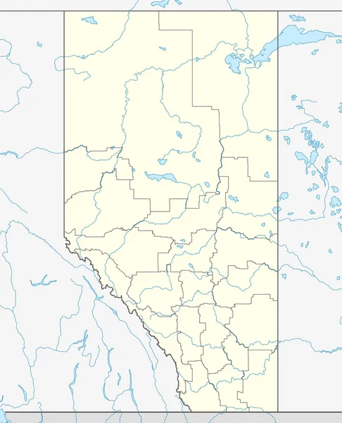 Provincie Alberta kaart — Stockfoto