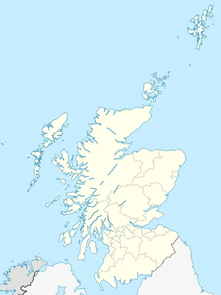 Kaart van Schotland — Stockfoto