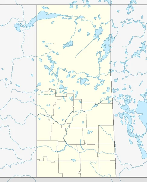 Peta Saskatchewan — Stok Foto