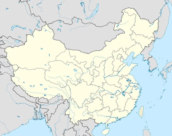 China Mapa — Fotografia de Stock
