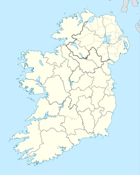 Irská republika mapa — Stock fotografie