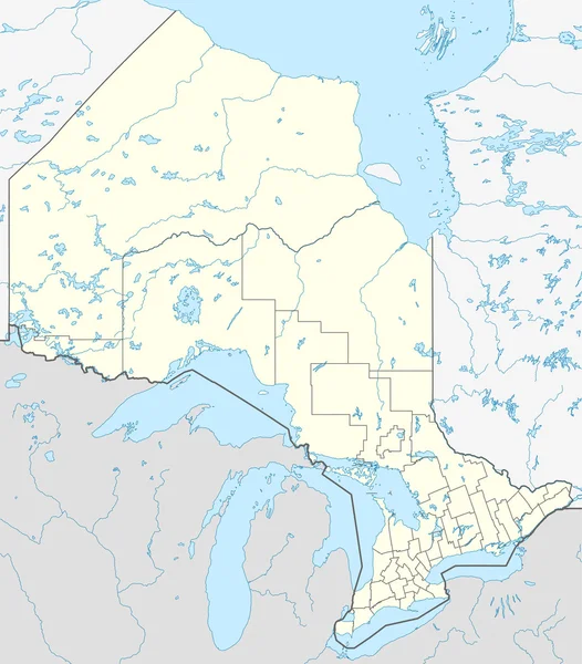 オンタリオ州の地図 — ストック写真