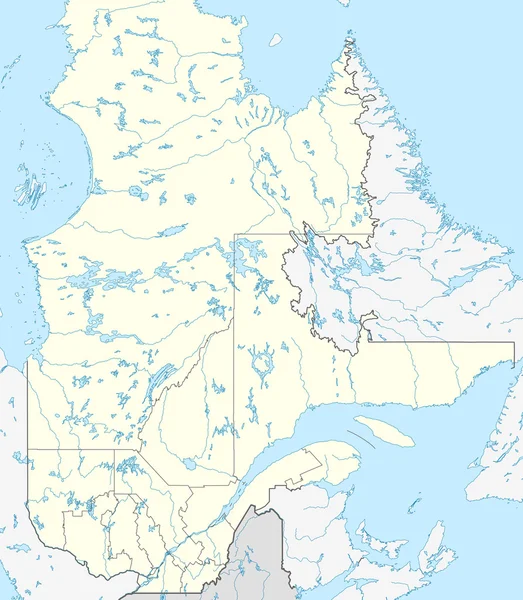 Quebec karta — Stockfoto