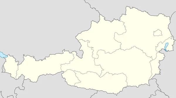 Avusturya Haritası — Stok fotoğraf