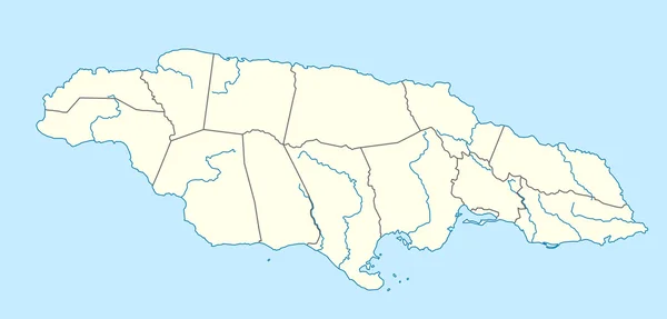Jamaica Mapa — Fotografia de Stock