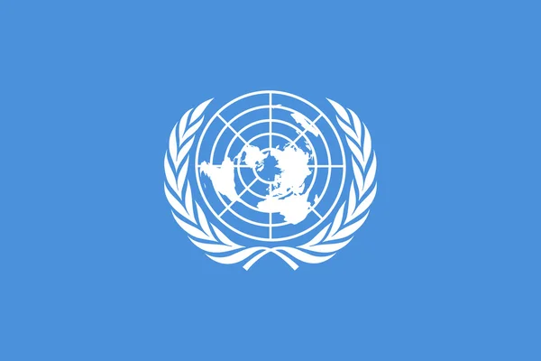 Bandeira das Nações Unidas — Fotografia de Stock