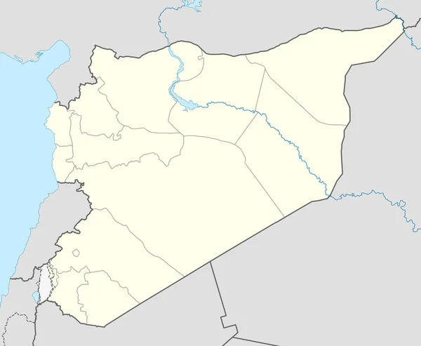 Mapa Sýrie — Stock fotografie