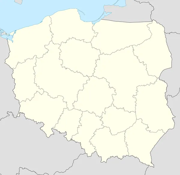 Lengyelország térkép — Stock Fotó