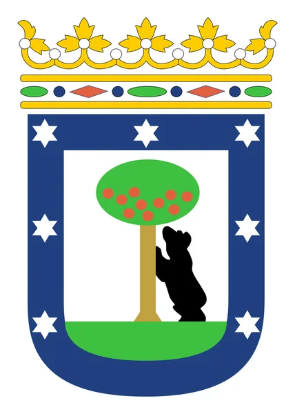 Madrids Wappen — Stockfoto