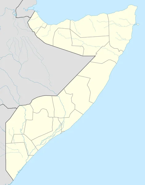 Mapa da Somália — Fotografia de Stock