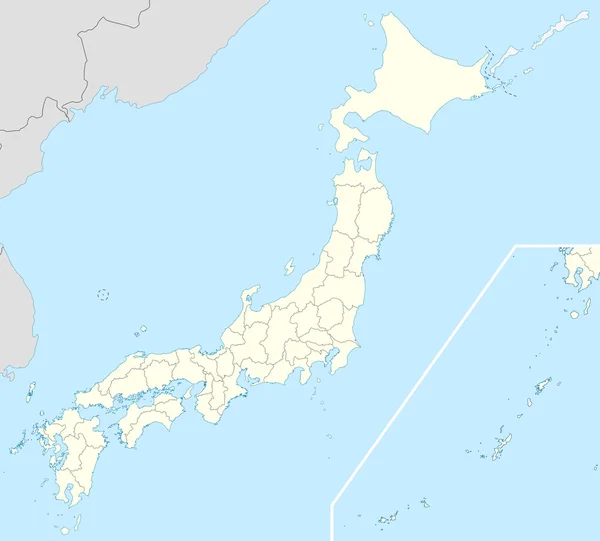 Χάρτης της Ιαπωνίας — Φωτογραφία Αρχείου