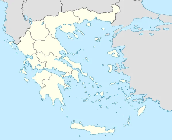 Grekland karta — Stockfoto