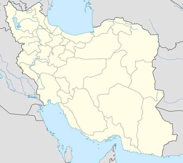 Mapa do Irão — Fotografia de Stock
