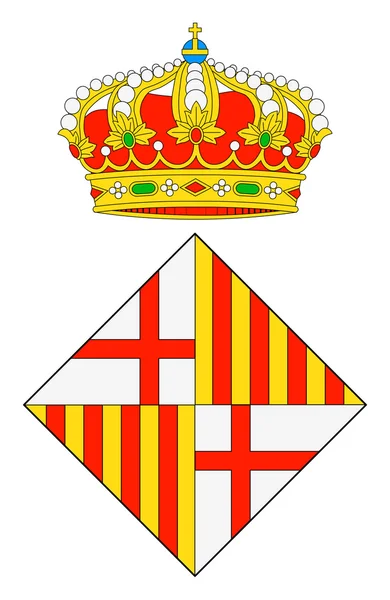 Герб Барселоны — стоковое фото