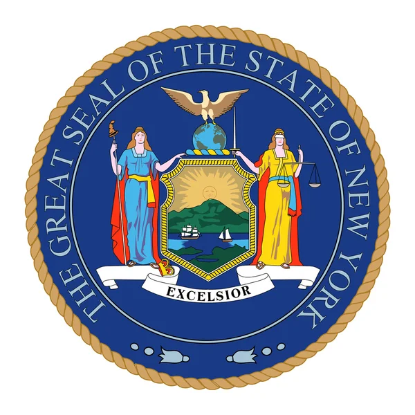 Great Seal of New York — Stock Photo, Image