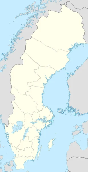 Suécia Mapa — Fotografia de Stock