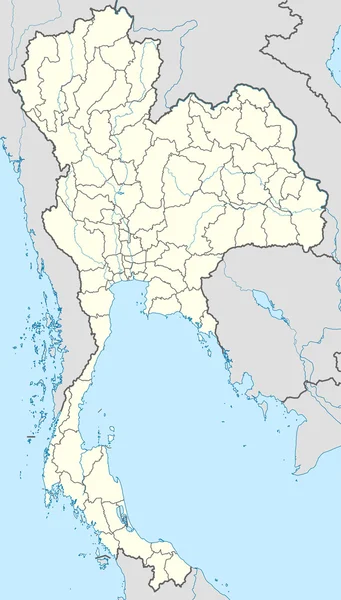 Thailand Kaart — Stockfoto