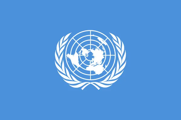 Bandeira das Nações Unidas Imagem De Stock