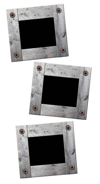 写真を木製フレームワーク レトロな分離 — ストック写真