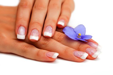 Beautiful nails and fingers clipart