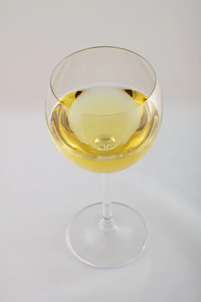 Ett glas vitt vin — Stockfoto