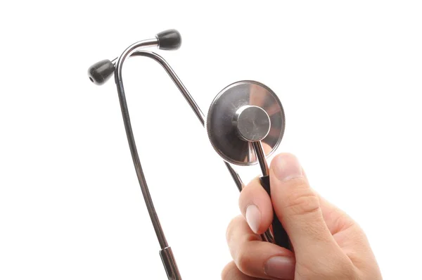 Stethoscope in hand Stock Picture