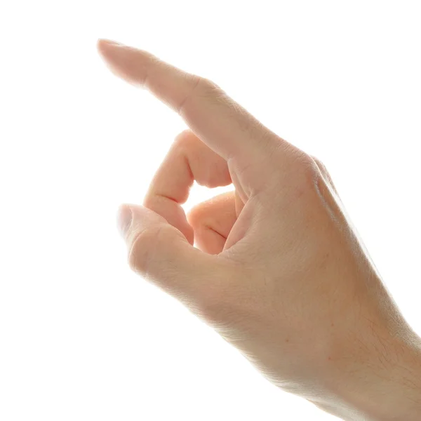 Hand pointing with finger — Stock Photo, Image