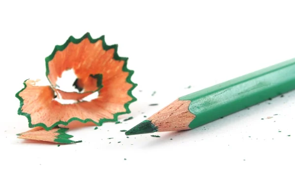 Crayón verde — Foto de Stock