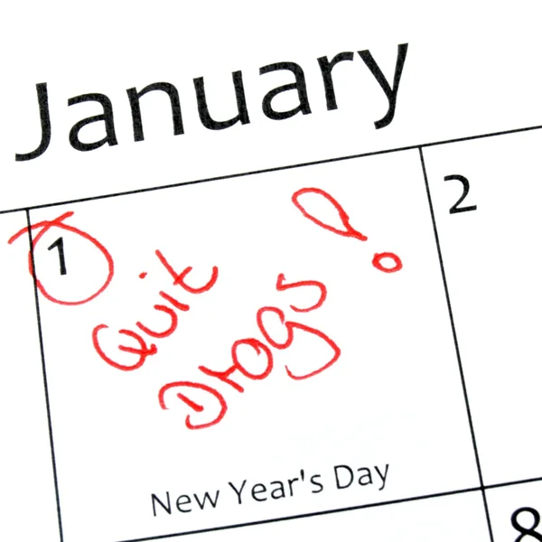 Resolutie over nieuwjaar — Stockfoto