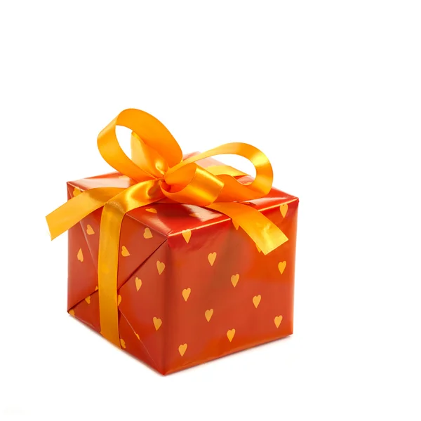 Caja de regalo roja — Foto de Stock