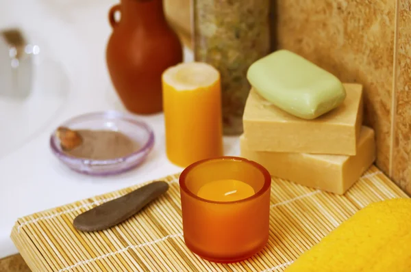 Spa en el baño en casa — Foto de Stock