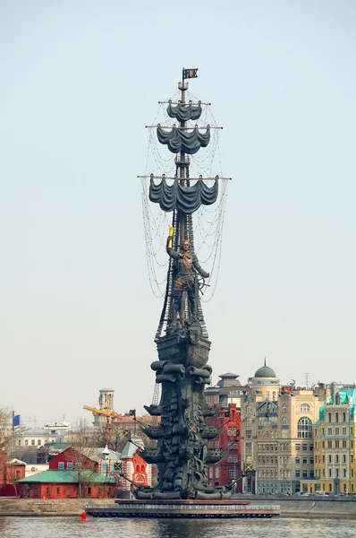 Monument voor Peter de Grote in Moskou — Stockfoto