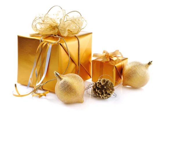 Golden Christmas — Stock Photo, Image