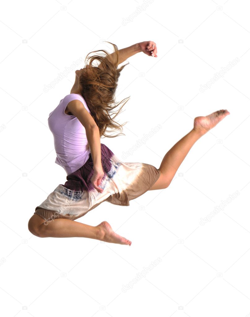 Jumping girl Stock Photo by ©natlit 4304117