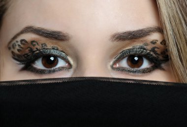 Doğu güzel kadın gözleri
