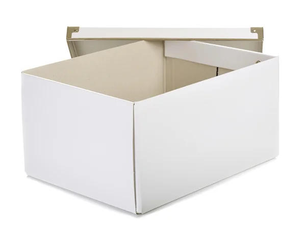 Hvid kasse - Stock-foto
