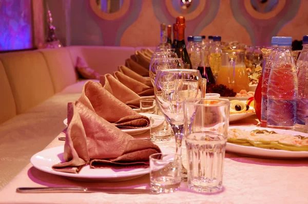 stock image Banquet table