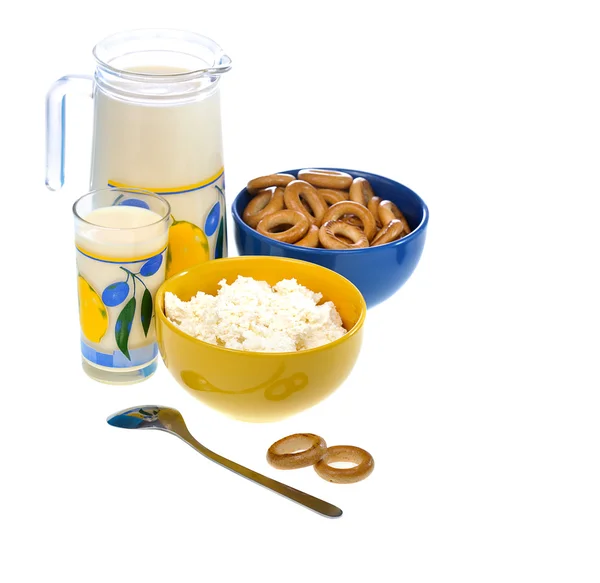 Молочні продукти харчування — стокове фото