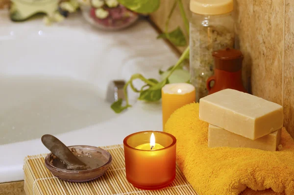 Spa in home bathroom — Stock Photo, Image