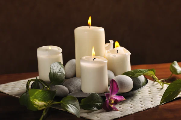 White candles — Stock Photo, Image